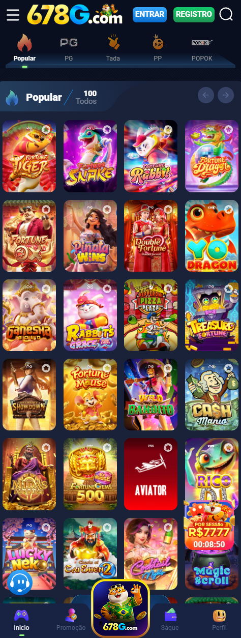 Slots online da 678g.com com jackpots premium